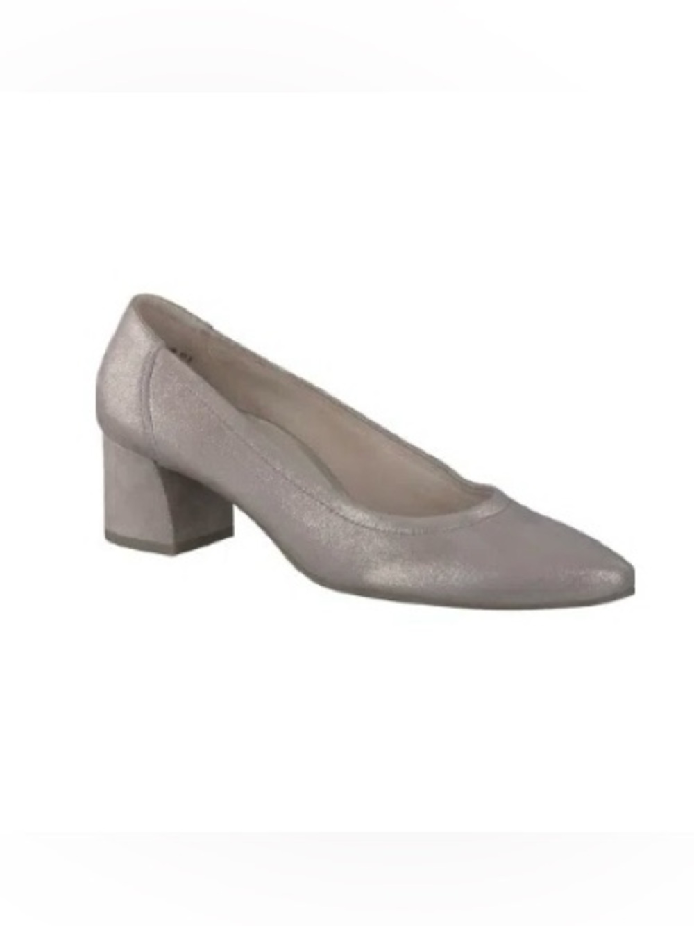 Paul Green Yvette Low Heel Pumps in Cashemire Metallic Suede